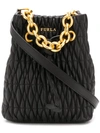 FURLA STASY QUILTED BUCKET BAG