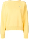 POLO RALPH LAUREN POLO RALPH LAUREN EMBROIDERED LOGO SWEATSHIRT - 黄色