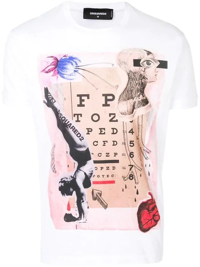 Dsquared2 T-shirt Mit Print In White