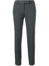 PESERICO PESERICO CIGARETTE TROUSERS - GREY