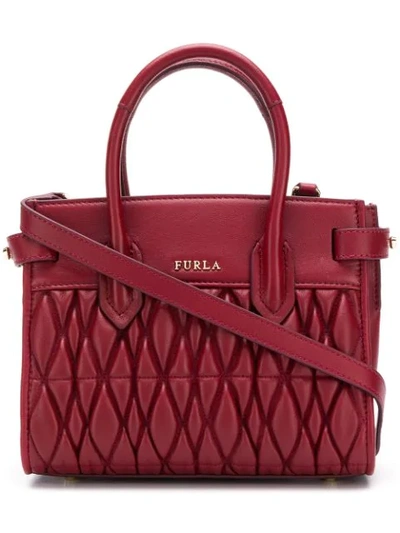 Furla Pin Quilted Tote - 红色 In Red