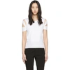 Helmut Lang Bondage Sleeve Cotton Tee In White