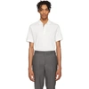 Burberry Monogram-motif Short-sleeve Polo Shirt In White