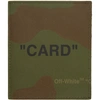 OFF-WHITE OFF-WHITE MULTICOLOR CAMO QUOTE CARD HOLDER