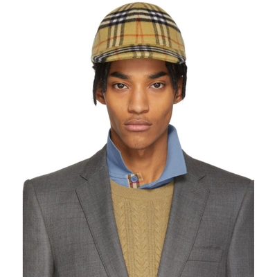 Burberry Multicolor Vintage Check Wool Cap In Tbc