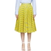 CALVIN KLEIN 205W39NYC Yellow Soleil Pleated Skirt