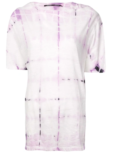 Proenza Schouler Tie Dye T-shirt In Purple And White