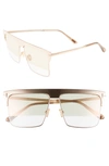 TOM FORD WEST 59MM RECTANGULAR SUNGLASSES - GOLD/ CHAMPAGNE/ ROSE GOLD,FT0706W5918C