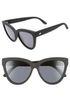 LE SPECS LIAR LIAR 57MM POLARIZED CAT EYE SUNGLASSES,LSP1802485