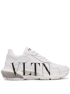 Valentino Garavani Rockstud Vltn Sneakers In Bianco Latte