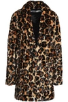 MCQ BY ALEXANDER MCQUEEN MCQ ALEXANDER MCQUEEN WOMAN LEOPARD-PRINT FAUX FUR COAT ANIMAL PRINT,3074457345619709747