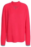 DUFFY DUFFY WOMAN CUTOUT CASHMERE SWEATER PAPAYA,3074457345619685216