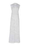 RAHUL MISHRA GULAB SLEEVELESS SILK BLEND LONG DRESS,RM/CL/46
