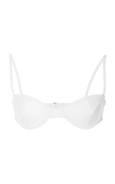 Anemone Underwired Bikini Top In White