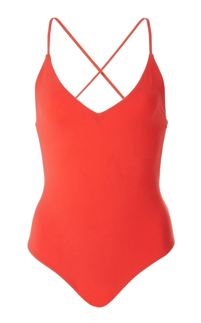 Anemone One-piece Swimsuit In Red