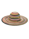 EUGENIA KIM Bunny Multicolor Straw Hat