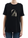 SAINT LAURENT Saint Laurent Black T-shirt 24 Université,10770594