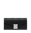 Mcm Patricia Crossbody Wallet In Monogram Leather In Black