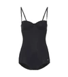 Dolce & Gabbana Lycra One Piece Bathing Suit In Black