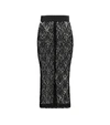 DOLCE & GABBANA LACE PENCIL SKIRT,P00353592