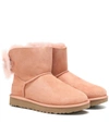 UGG FLUFF BOW MINI ANKLE BOOTS,P00345530