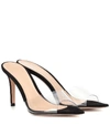 GIANVITO ROSSI PLEXI 85皮革穆勒鞋,P00365403