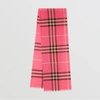 BURBERRY Lightweight Check Wool and Silk Scarf