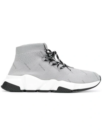 Balenciaga Speed Lace-up Trainers In Grey