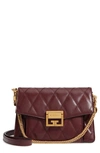 GIVENCHY SMALL GV3 DIAMOND QUILTED LEATHER CROSSBODY BAG,BB501CB08Z