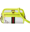 GUCCI OPHIDIA TRANSPARENT CONVERTIBLE BAG - YELLOW,5173509YKBG