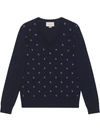 GUCCI G DOT JACQUARD JUMPER