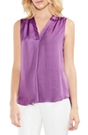 VINCE CAMUTO RUMPLED SATIN BLOUSE,9159040