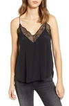 Zadig & Voltaire Christy Strass Crepe De Chine Cami In Noir