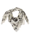 ALEXANDER MCQUEEN SKULL PRINTED SCARF,10770842