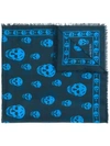 ALEXANDER MCQUEEN ALEXANDER MCQUEEN SKULL SCARF - 蓝色