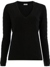 MAISON ULLENS CASHMERE RIBBED KNITTED JUMPER
