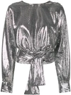 MSGM OPEN BACK SEQUINED TOP