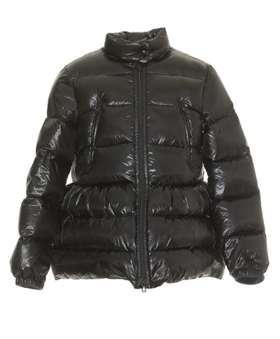 Red Valentino Printed Puffer Jacket In Black