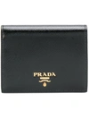 Prada Fold Out Purse - Black In Black