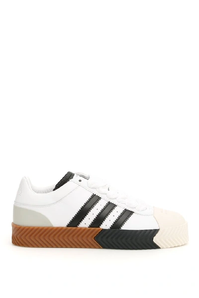 Adidas Originals By Alexander Wang Trefoil Trainers In White