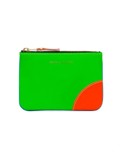 Comme Des Garçons Red Green And Blue Fluorescent Wallet