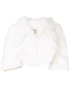 Liska Odet Cropped Jacket - White In White