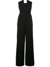Black Halo Lena Strapless Jumpsuit In Black