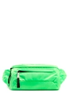 Prada Men's Nylon Belt Bag/fanny Pack With Fluorescent Lining In Green