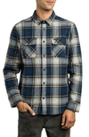 RVCA HIGH PLAINS FLANNEL SHIRT,M558SRHP