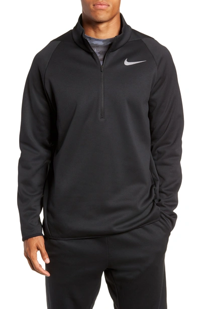 Nike Superset Dri-fit Quarter Zip Training Pullover In Black
