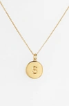 Kate Spade 'one In A Million' Initial Pendant Necklace In S- Gold