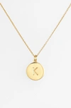 Kate Spade 'one In A Million' Initial Pendant Necklace In K- Gold