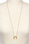 MADEWELL CHUNKY CRESCENT MOON NECKLACE,K5626