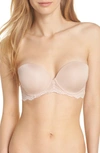 On Gossamer Beautifully Basic Strapless Multi-way Bra In Tan/beige